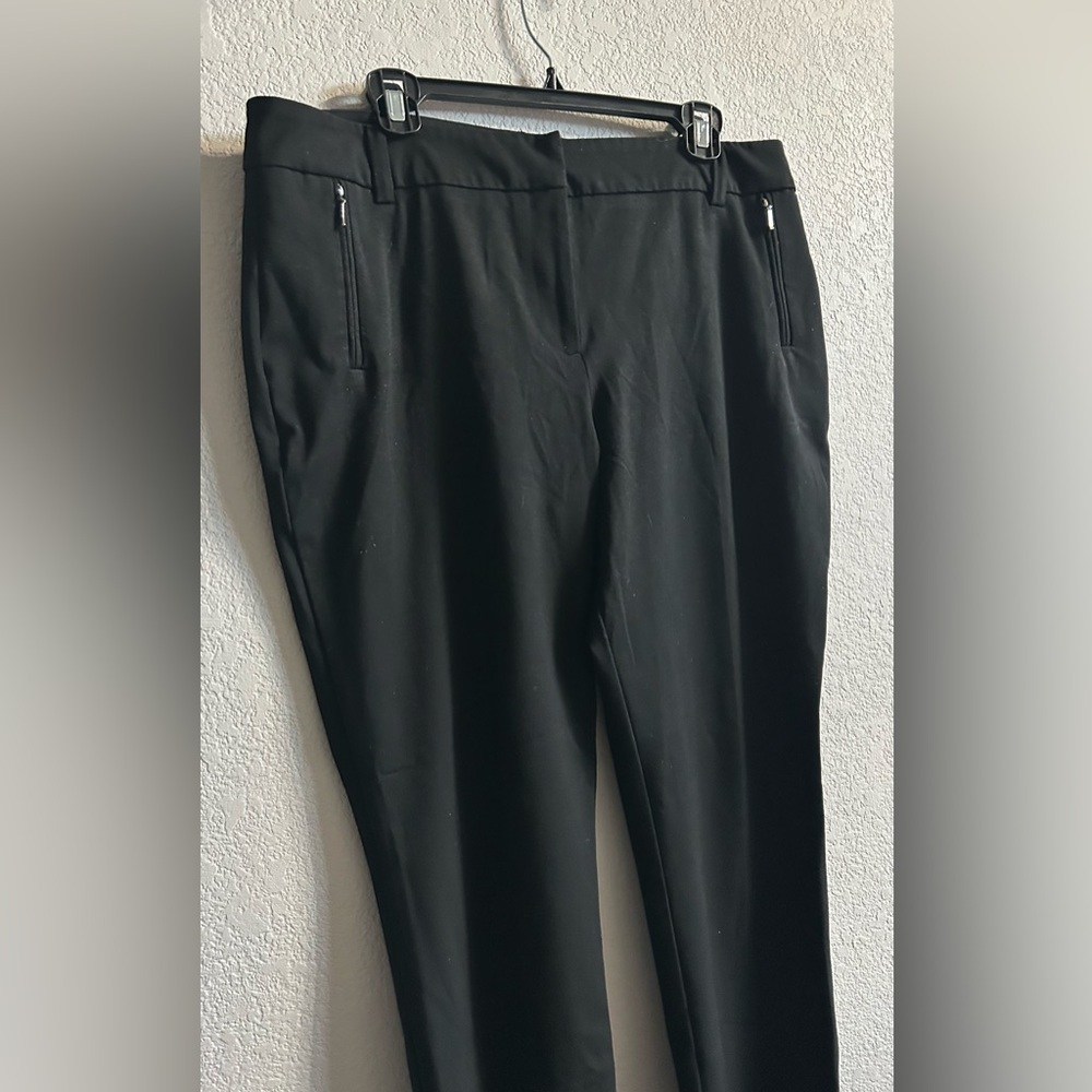 7th Ave Design Studio by New York & Co black pants, zip pockets. Plus size 14. - Picture 3 of 8